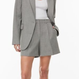 Babaton Pleated Mid - Thigh Shorts